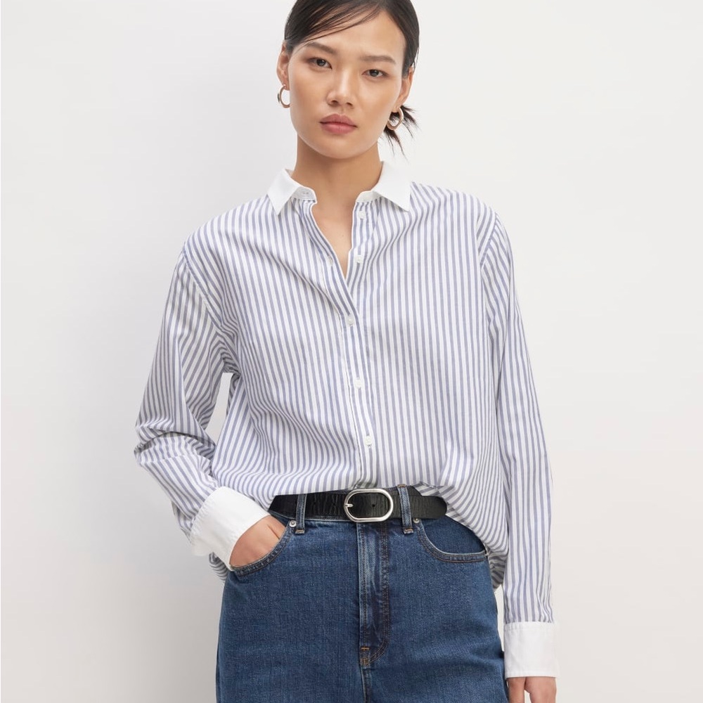 Everlane must have shirt in silky cotton. Size 12